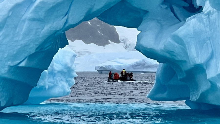 Through the icebergs